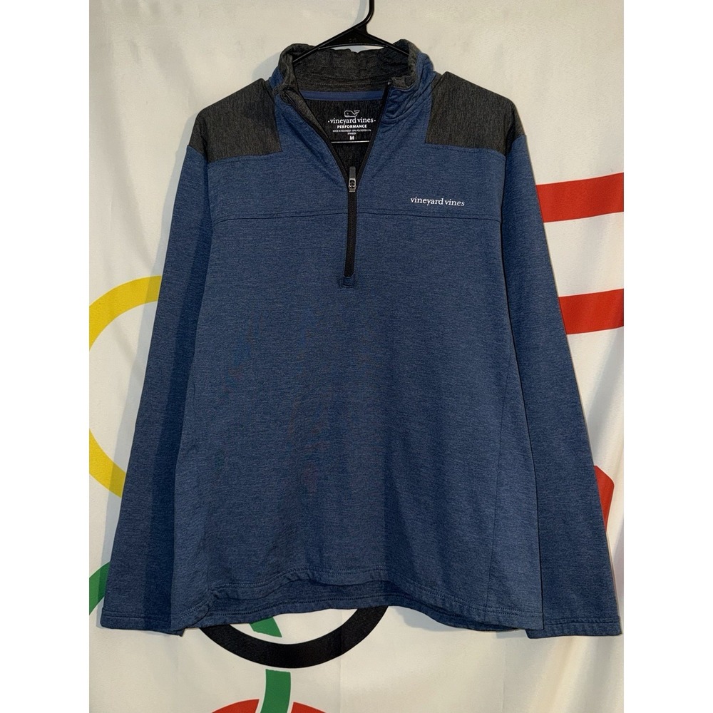 Vineyard Vines Performance 1/4 Zip Pullover Sweatshirt Medium Golf Stretch